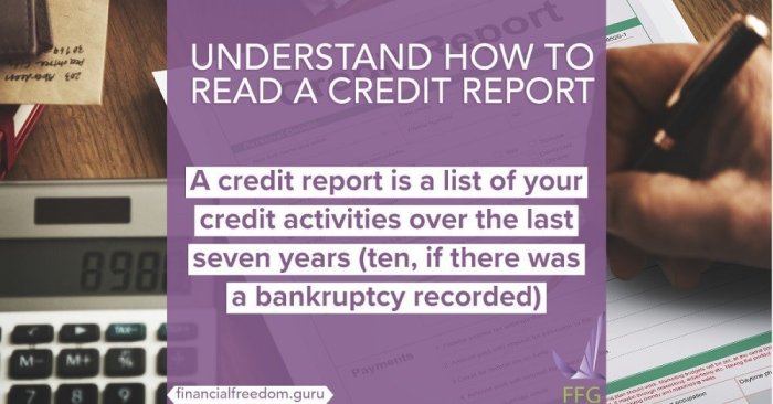 Credit report read personal gobankingrates information finance